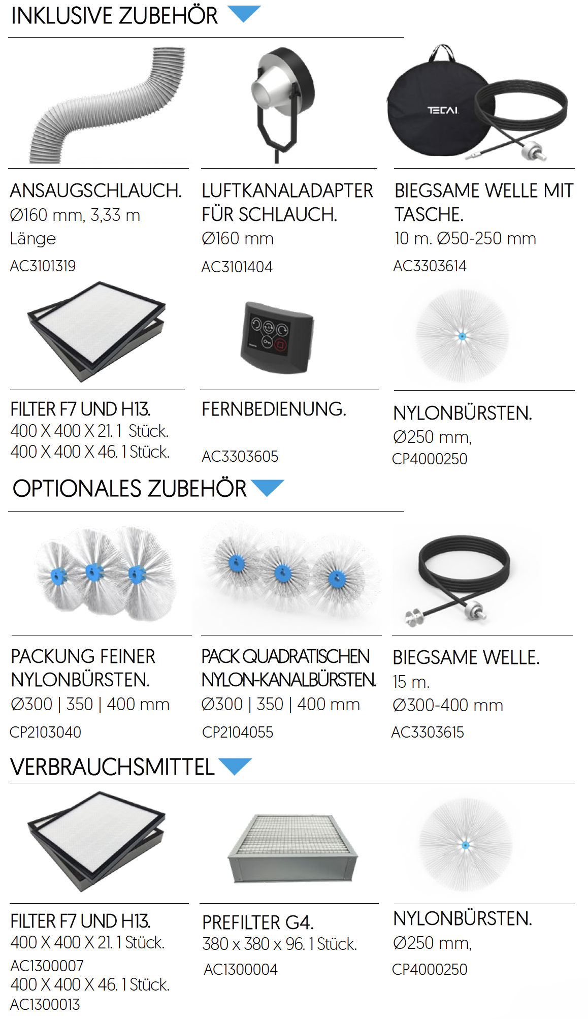 Gerät zur Reinigung von KWL Anlagen