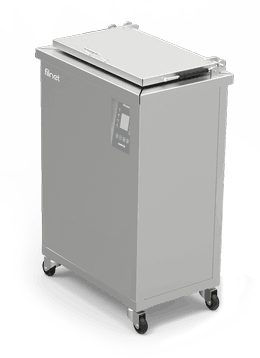 Ultraschall Reinigungssystem für Luftdurchlässe  und Labyrinthfilter in Dunstabzugshauben