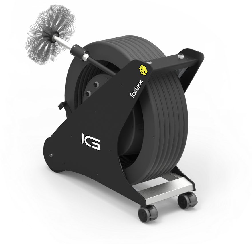 Gerät / Maschine für Lüftungsreinigung und Reinigung von Luftkanälen, Absaugkanal in VATEX Zone in Industrie